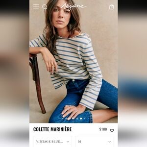 Sezane Colette Marinière size M